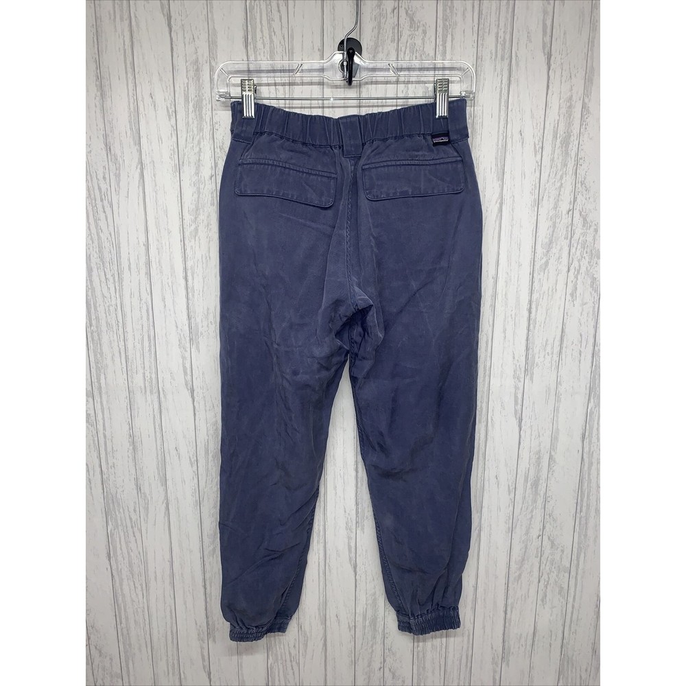 Womens Size 0 Patagonia Twill Joggers Blue EUC - Picture 3 of 7